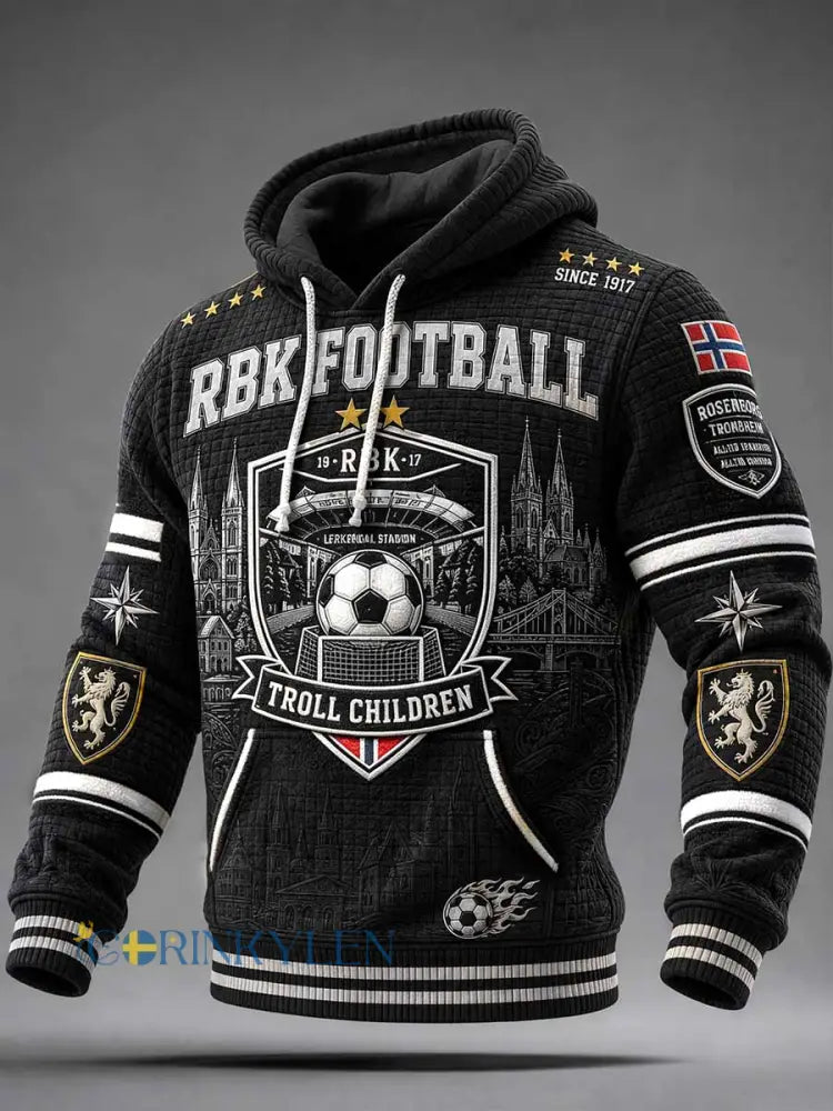Rosenborg BK Retro mönster Skriv ut Sweatshirt - som bild / S