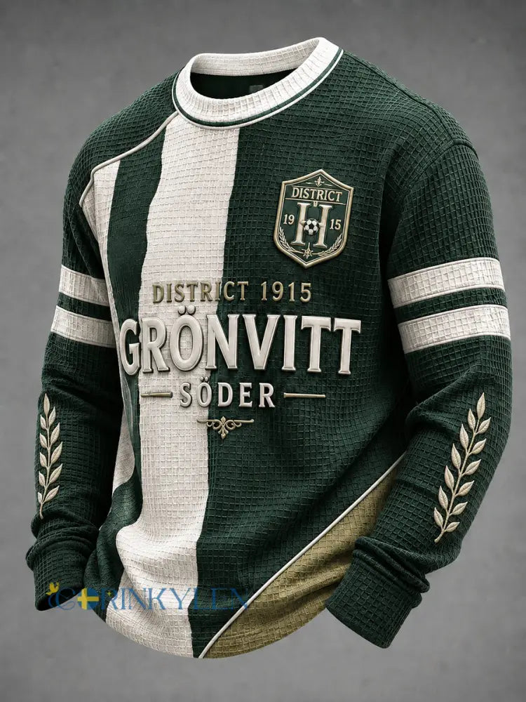 Söderort 1915 Vintage fotbollsvåffel-t-shirt - som bild / S