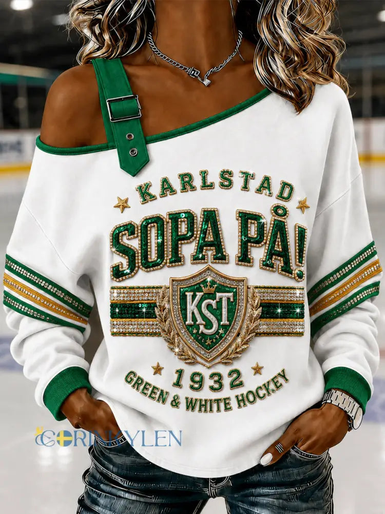 Sopa På Karlstad Hockey fläkt T-shirt - som bild / S