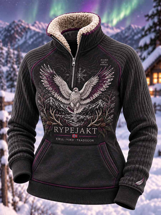 Kvinnors vintage jakt säsong Rype Print Sweatshirt