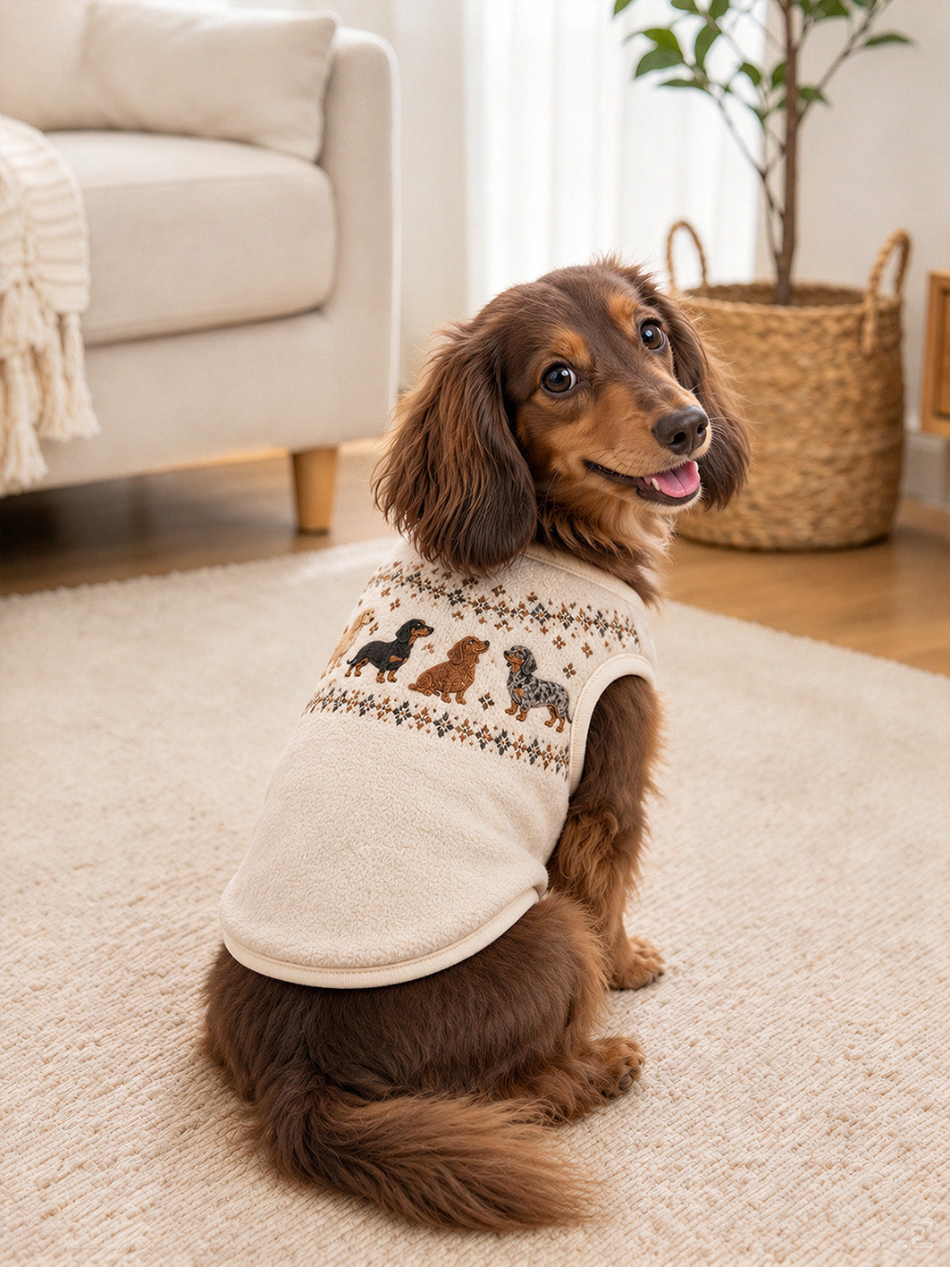 Havhund mönster Design Husdjur ärmlösa västa