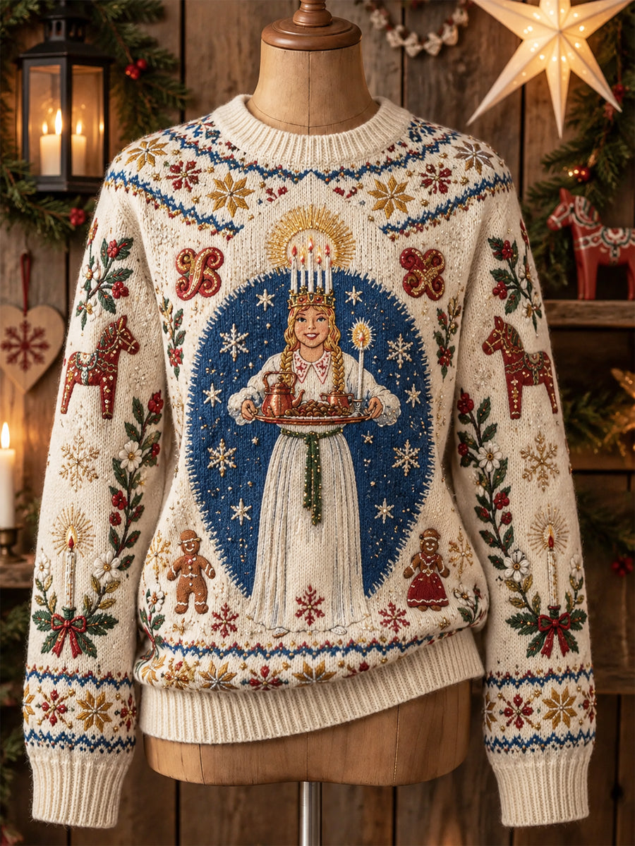 Kvinnors Lucia Stjärnljus Nordic Sweatshirt