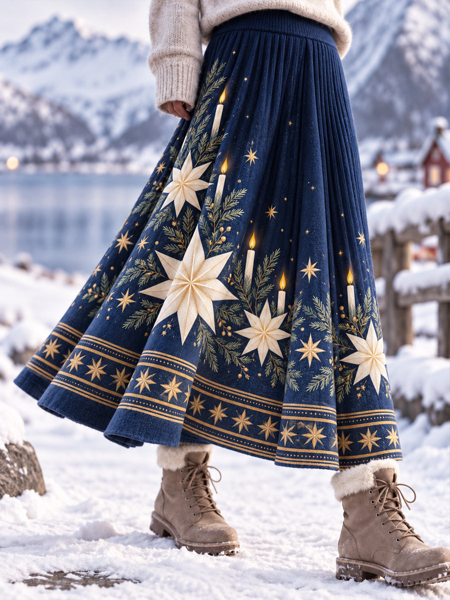 Kvinnors Retro Lucia Festival Classic Ljusskjolar Midi A-Line Kjole