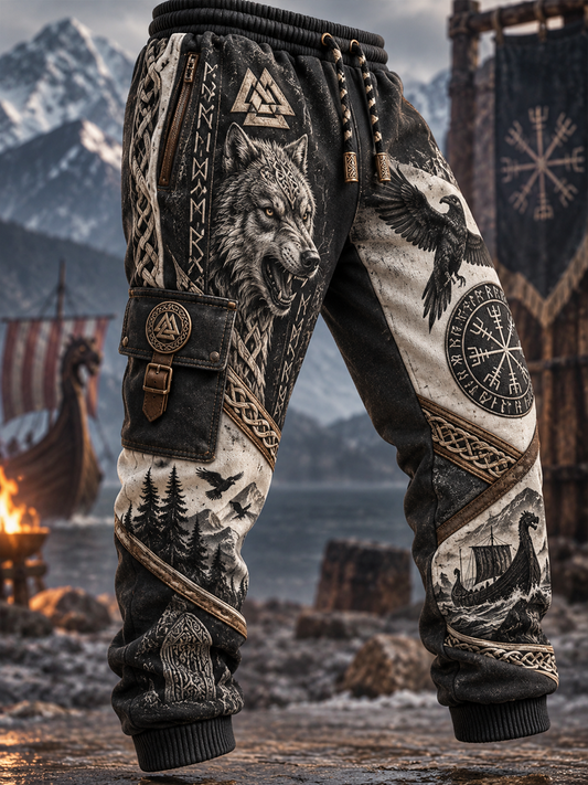 Mäns Viking Casual Sweatbyxor Byxor