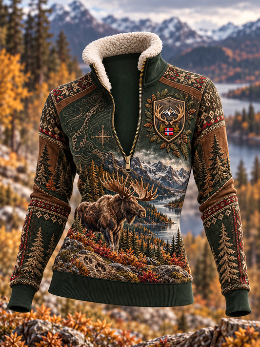 Kvinnorsk jaktsäsong Fleece-lined Half-Zip Sweatshirt