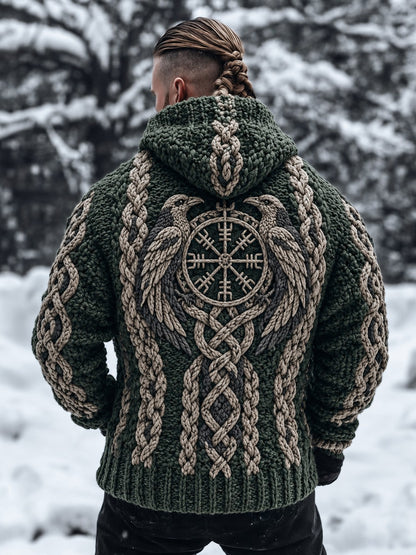 Vikingtröja med huva för män