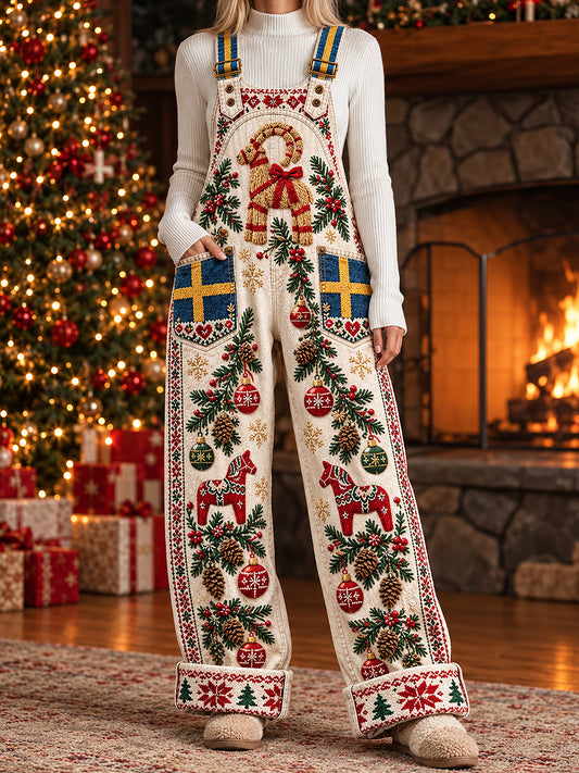 Kvinnors julkonst Tryckt överalls