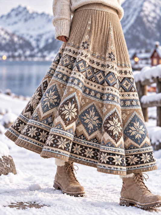 Damskört i nordisk stil, långt halvskört