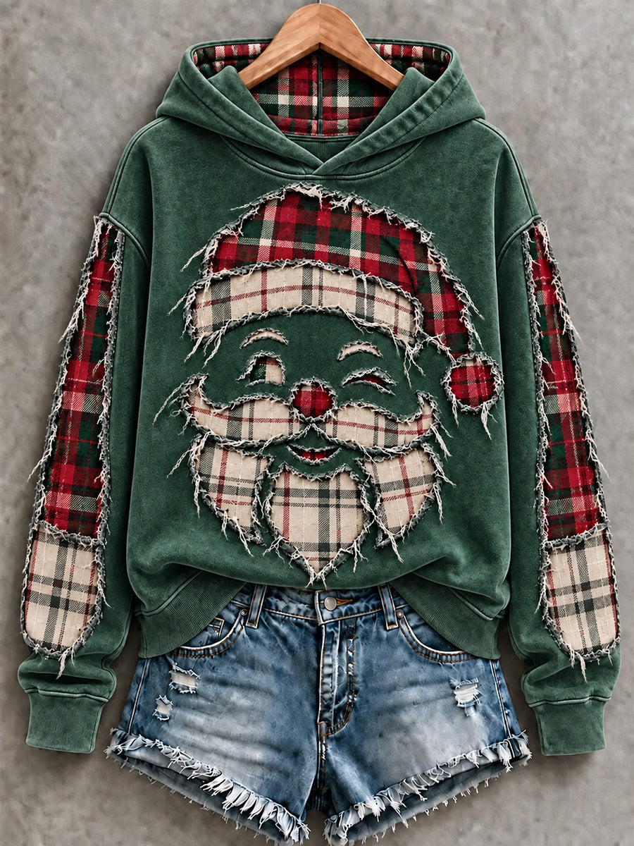 Damtröja med julmotiv – tomte- och konstdesign