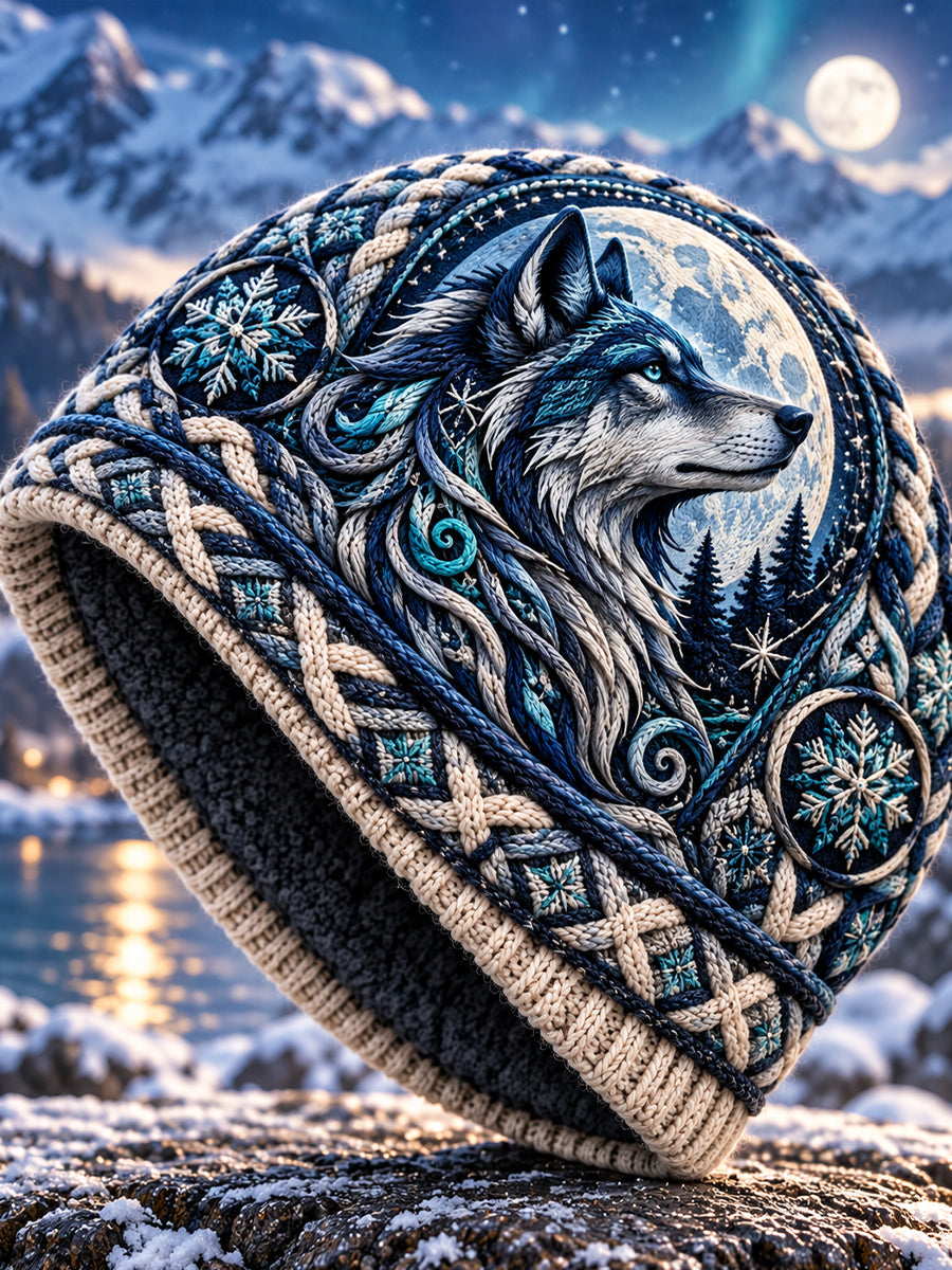 Unisex Nordic Animal Design Print Hat