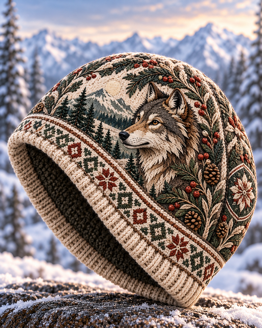 Unisex-hatt med nordiskt djurmotiv
