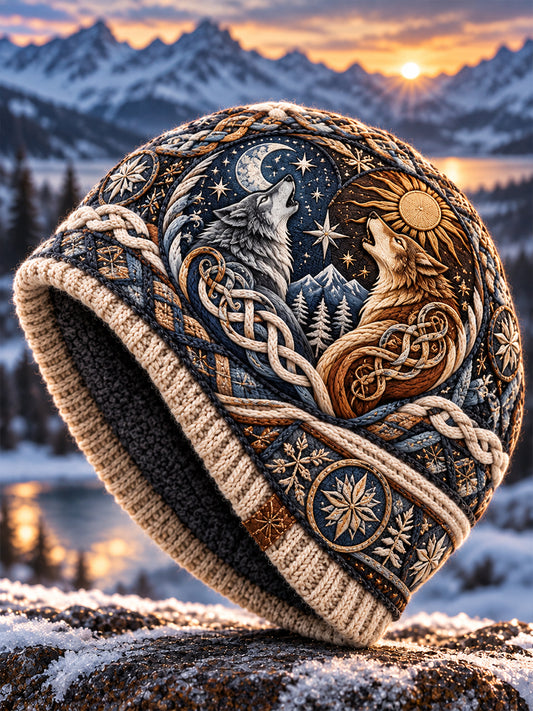 Unisex-hatt med nordiskt djurmotiv