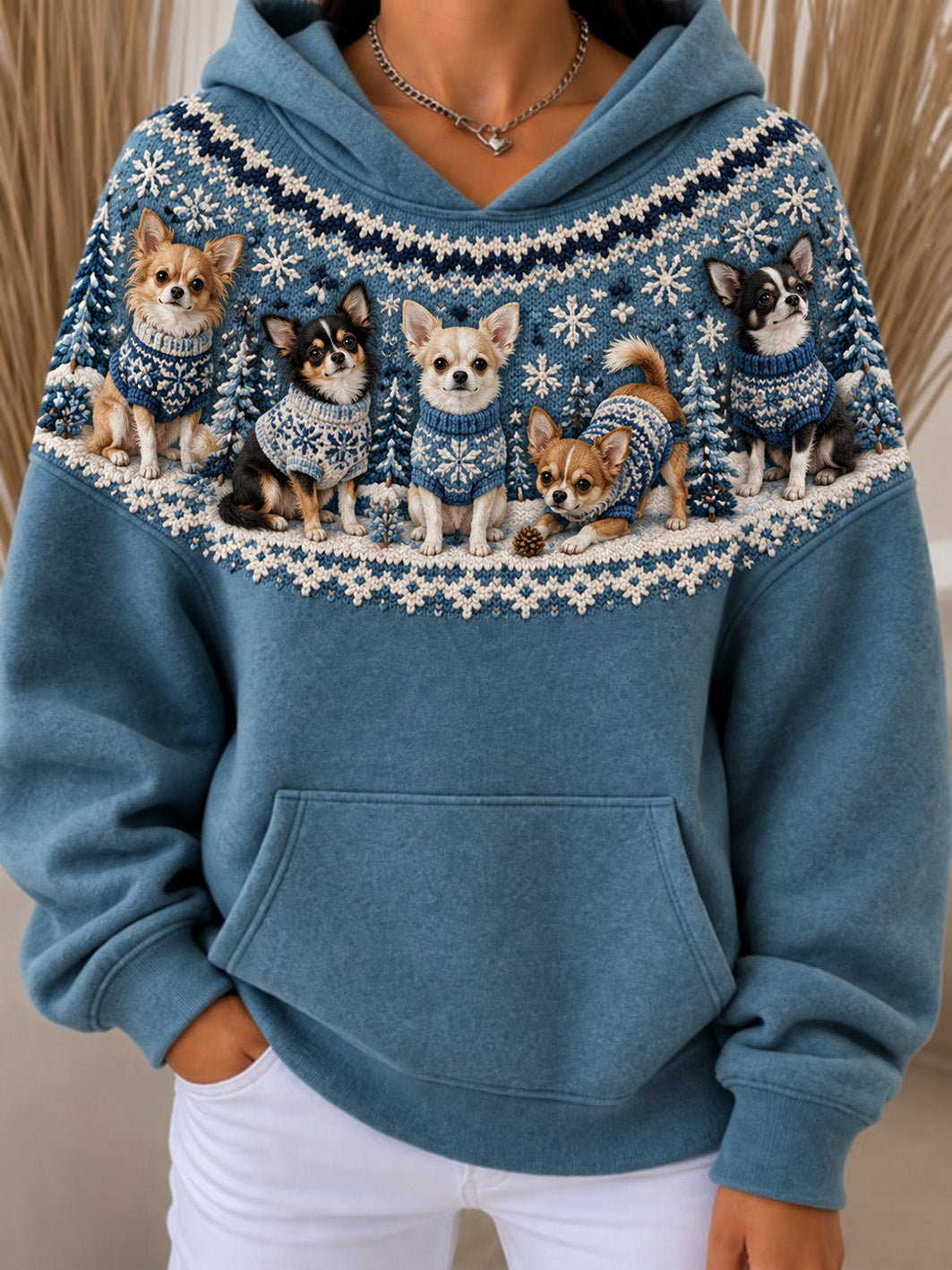 Kvinnors Chihuahuas mönster orsakssamband