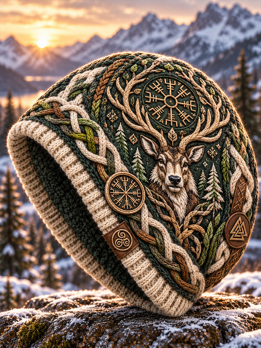 Unisex mössa med nordiskt vikingamotiv
