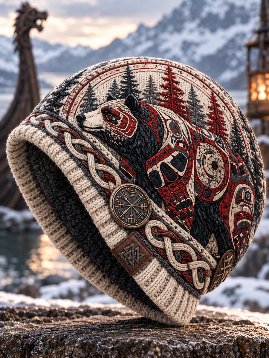Herrtröja i vikingastil med rund hals och flanelltyg