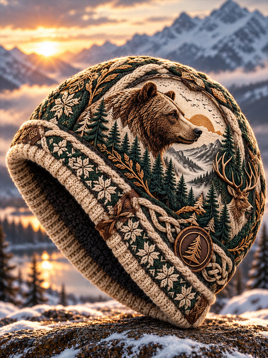 Unisex Nordic Animals Utskriftshatt