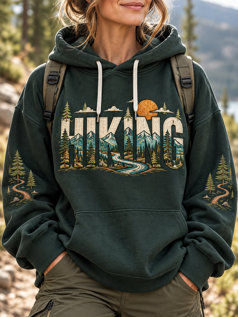 Kvinnlig Hike Lovers Casual Hoodie