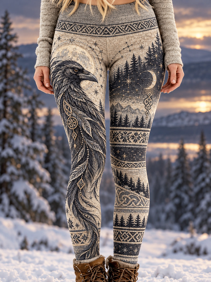 Damernas vintage-vikingatights med texten ”Fear No Darkness”