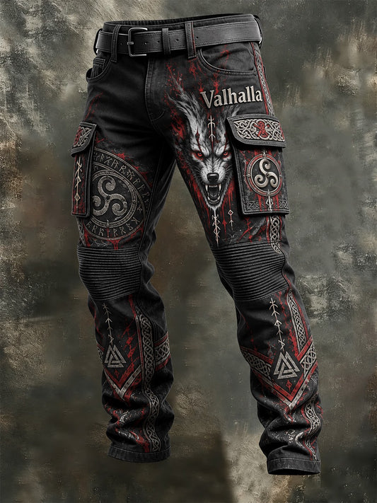 Herrbyxor i vikingastil, Valhalla, med mjuk och varm foder och dragkedja