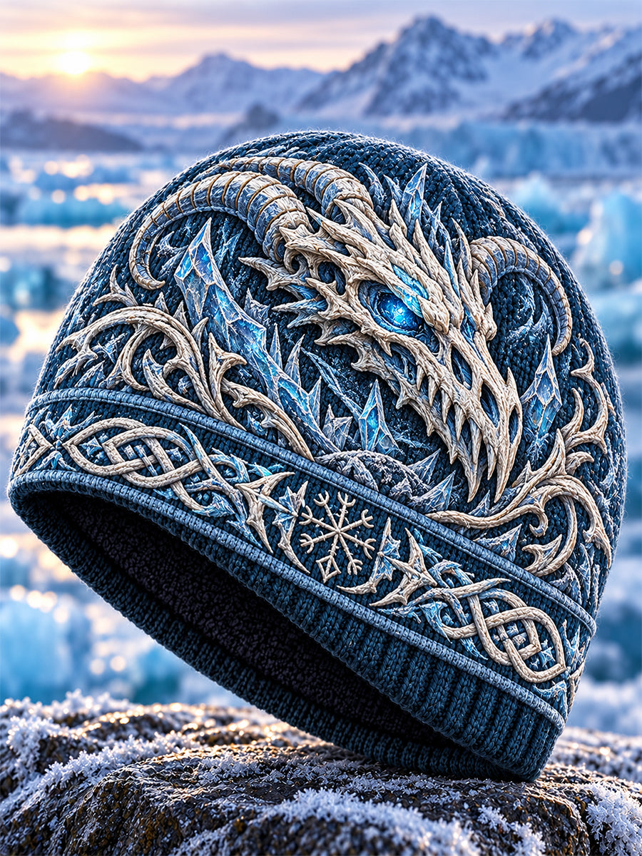 Unisex Viking Nordisk Varm Kall Stickad Mössa