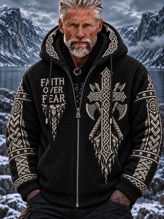 Vikingatröja i flanell för män