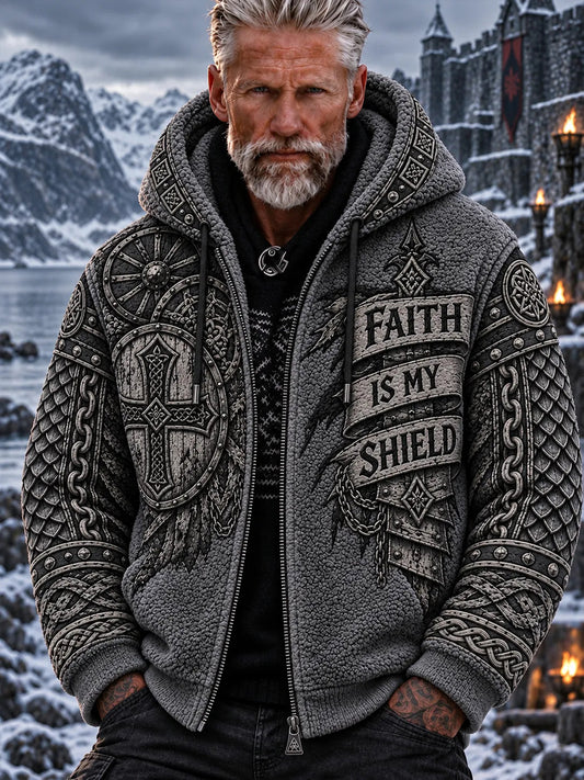 Vikingatröja i flanell för män