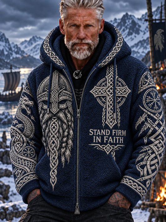 Vikingatröja i flanell för män