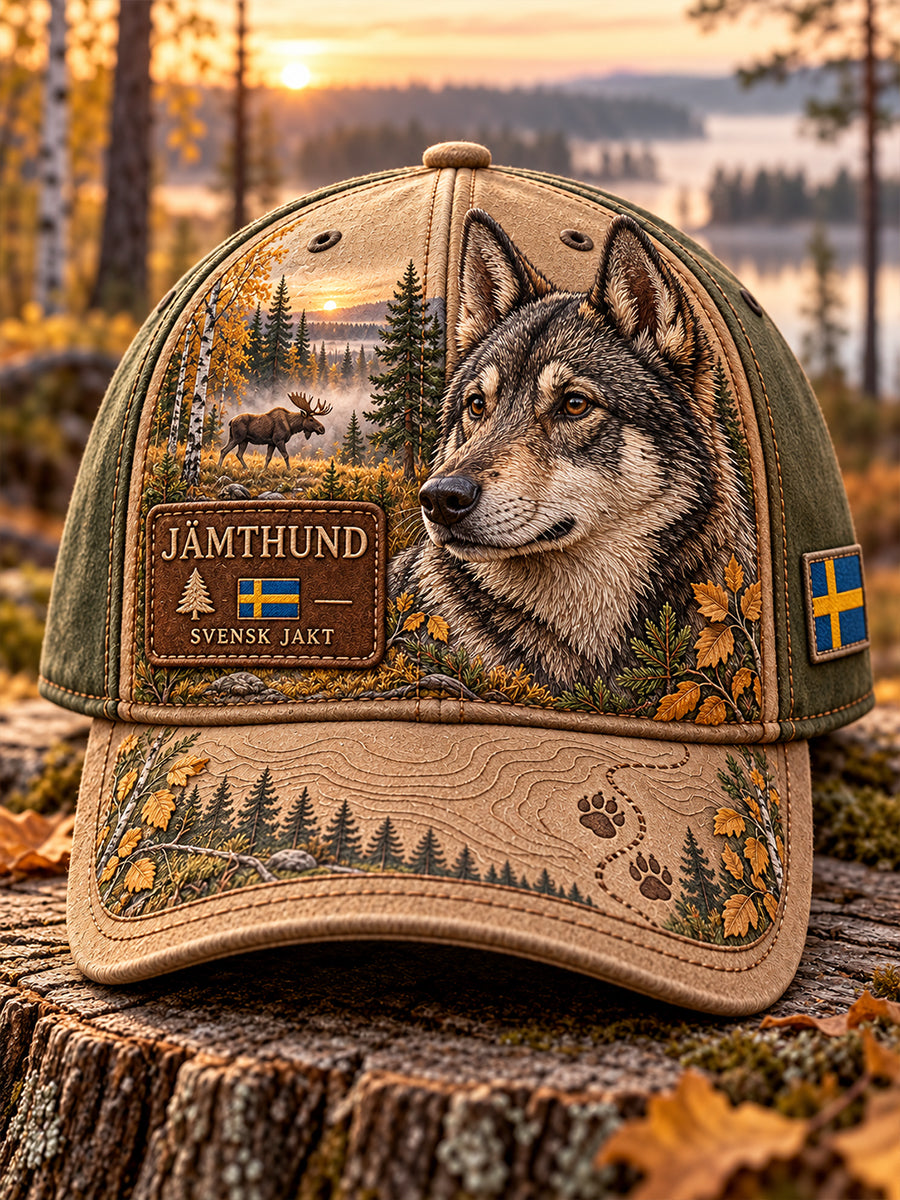 Unisex-hatt med tryck av svensk älgjaktssäsong