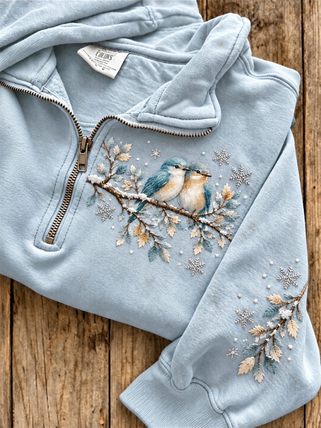 Kvinnor Sialia Sialis och Floral mönster Casual Half-Zip Sweatshirt