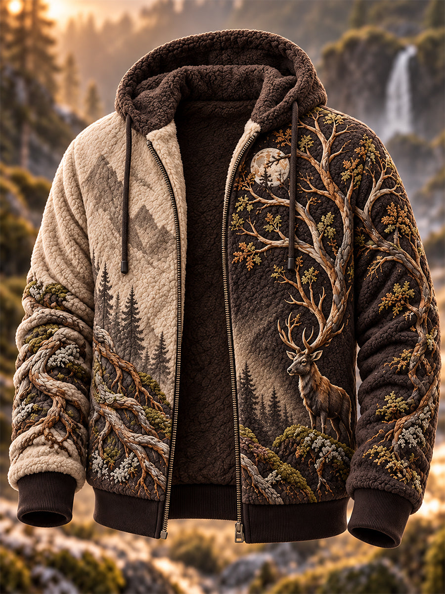 Mans nordisk vikingflanelljacka