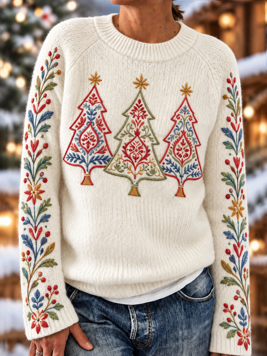 Kvinnors Nordiska-stil julgraner topp