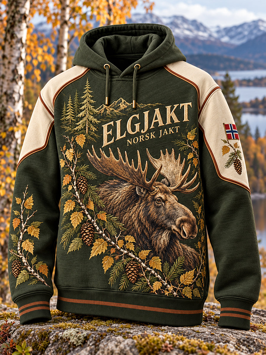 Herrligan i Norge – Oversize-hoodie med fallande axel och fickor