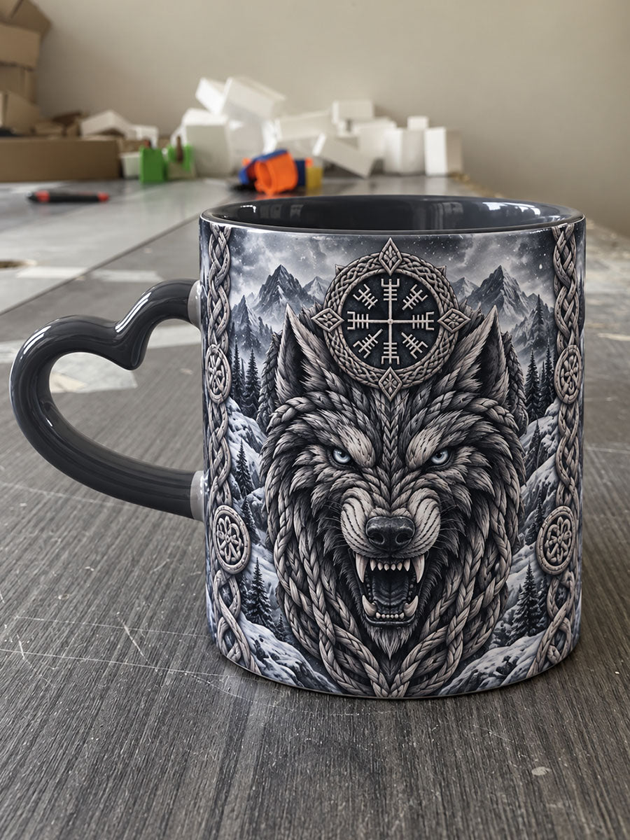 Viking mönster Keramisk mugg