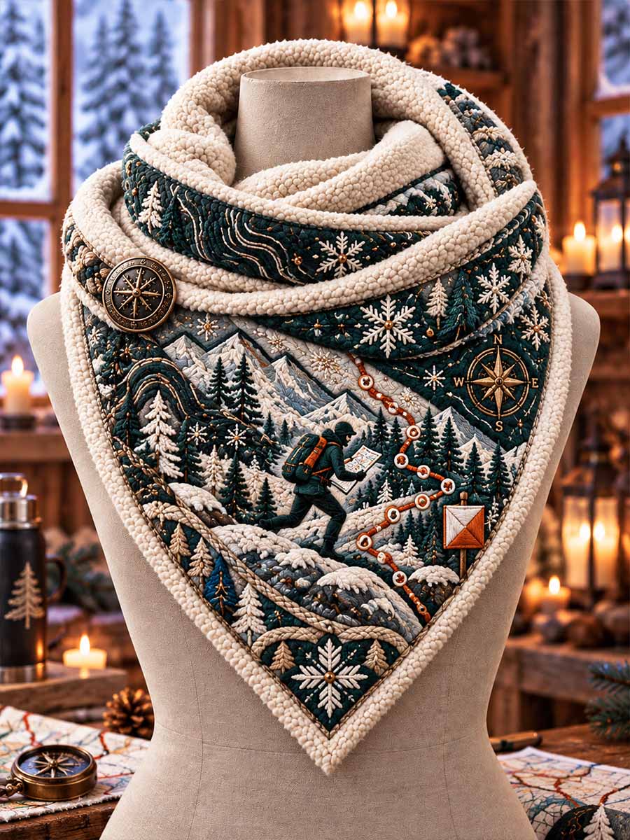 Unisex utomhusorientering tryckt scarf