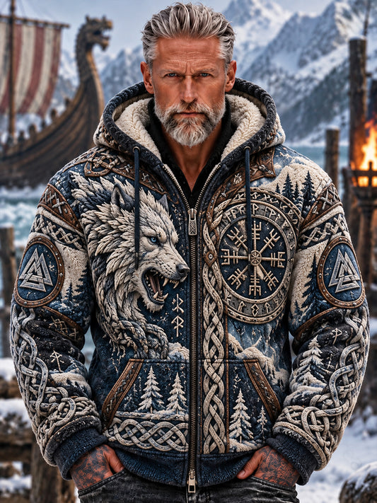 Herrens vikinga konst Flanell Jacka