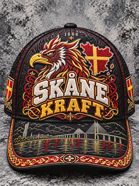 Svart Skane Skriv ut Casual hatt