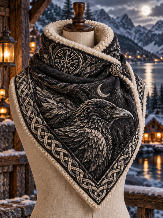 Unisex retro nordisk vikingvärmande sallring med tryck