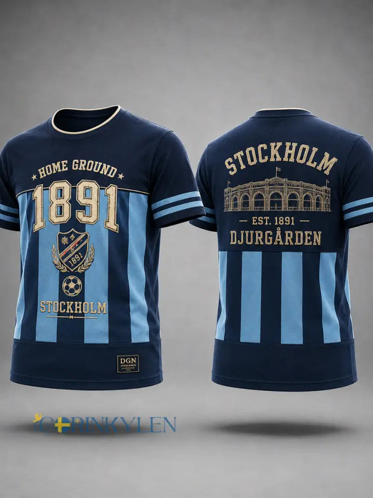 Stockholm Fotboll Era 1891 T-shirt - som bild / S