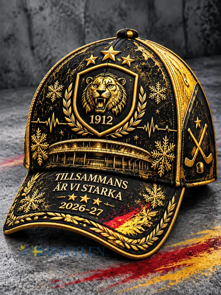 Svart svensk ishockey Brynäs IF Tigers hatt - svart / 58CM: