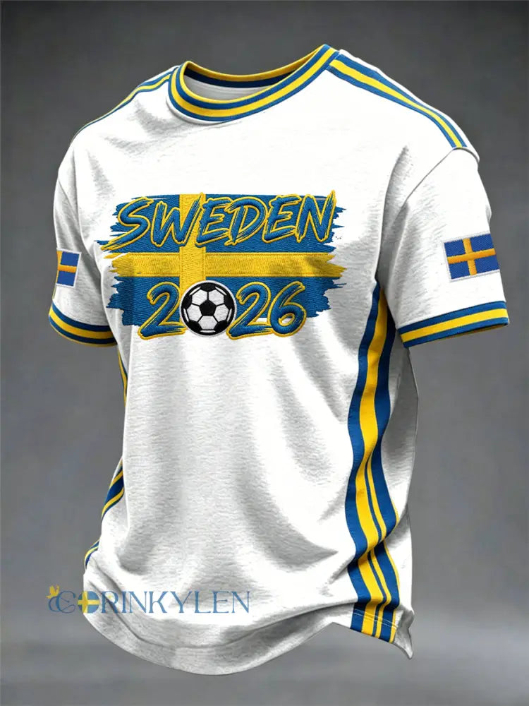 Svensk fotbollstävlat herrtröja - som bild / S