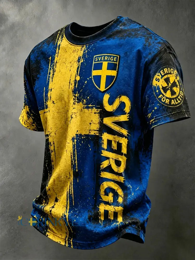Svensk fotbollstävlat herrtröja - som bild / S