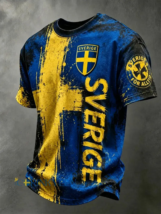 Svensk fotbollstävlat herrtröja - som bild / S