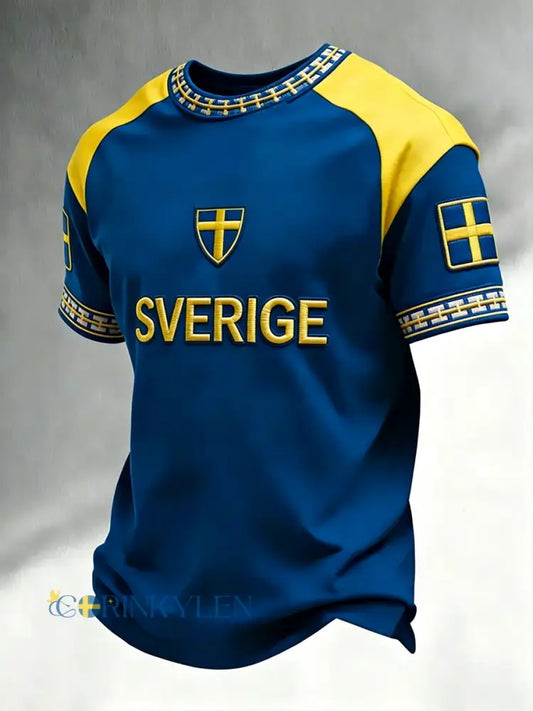 Svensk fotbollstävlat herrtröja - som bild / S