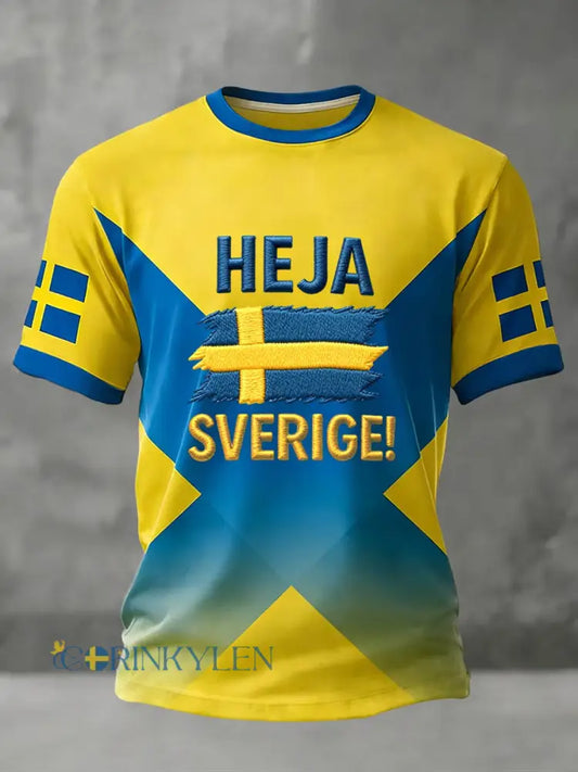 Svensk fotbollstävlat herrtröja - som bild / S