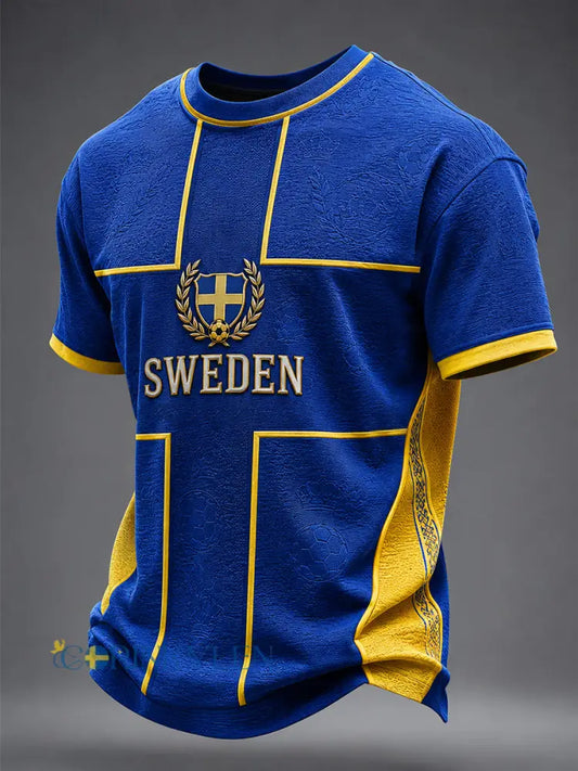 Svensk fotbollstävlat herrtröja - som bild / S