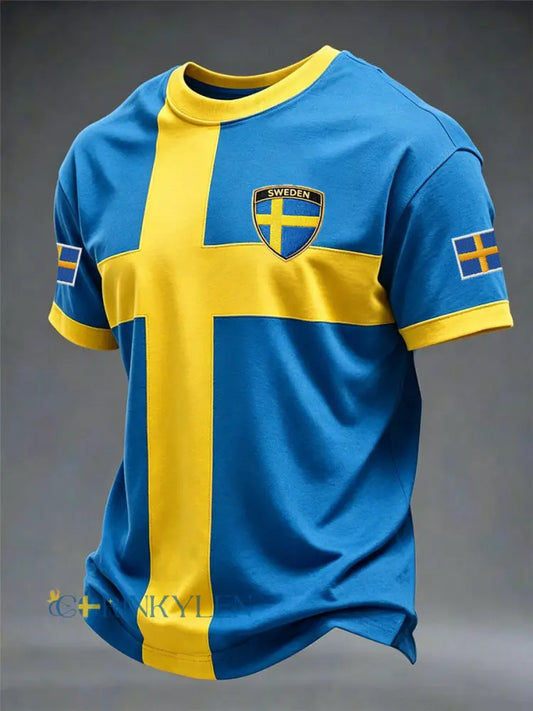 Svensk fotbollstävlat herrtröja - som bild / S