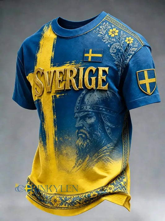 Svensk fotbollstävlat herrtröja - som bild / S