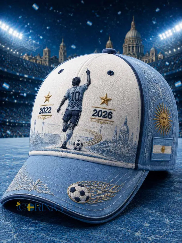 Unisex Argentina minne ’The GOAT’ mönster tryckt hatt - som bild / ONE