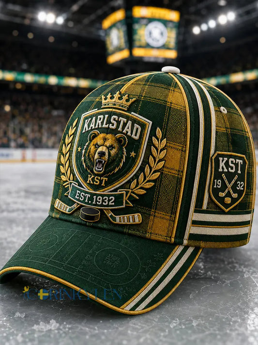 Unisex Grönvitt Hockeyarv Vintage Hat - A / S