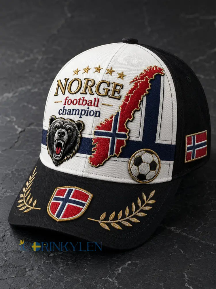 Unisex-hatt med norsk vikingmotiv – patriotisk och kulturellt konsttryck - A / ONE